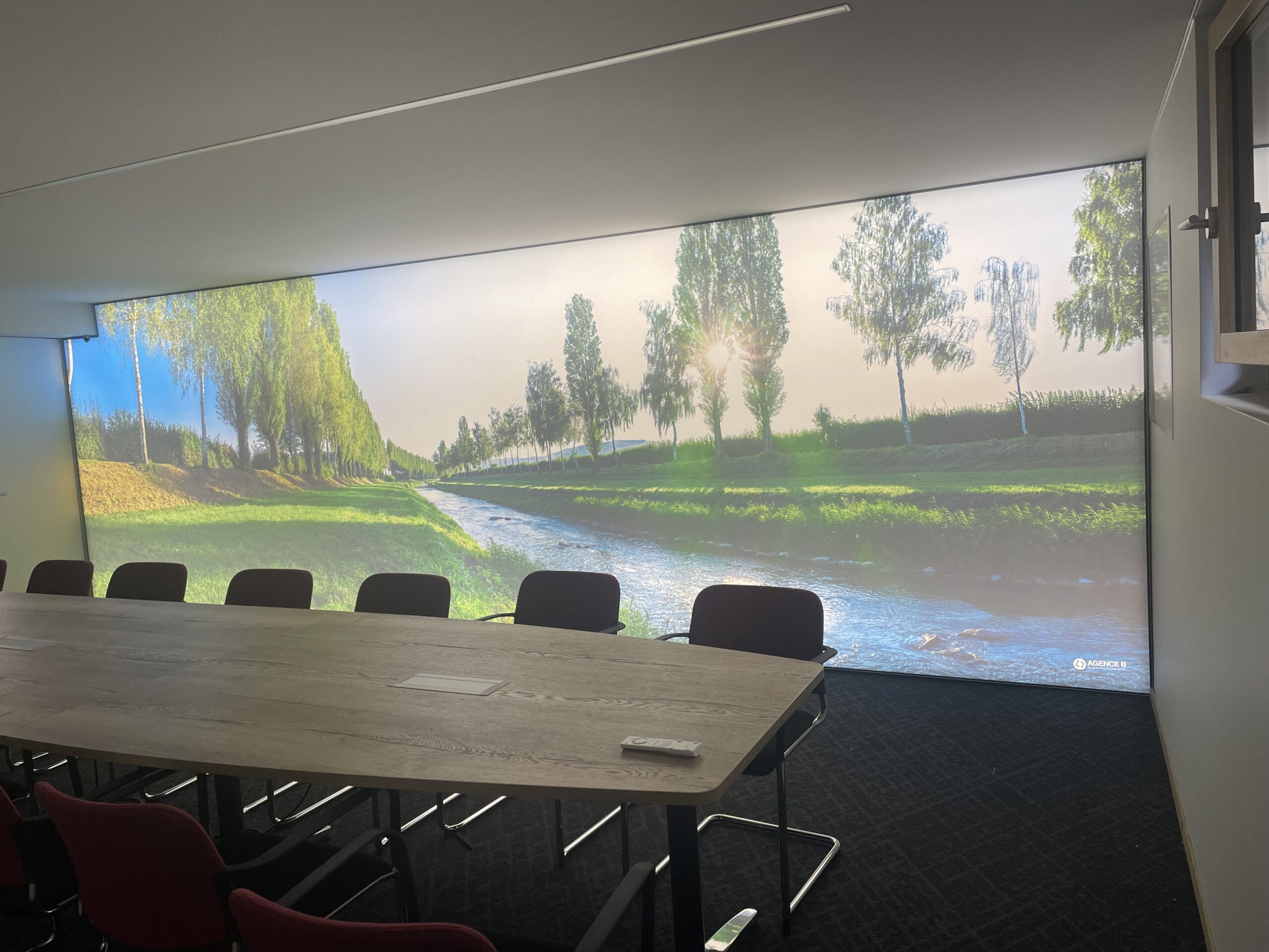 Tableau eclaire avec toile imprimé accoustic